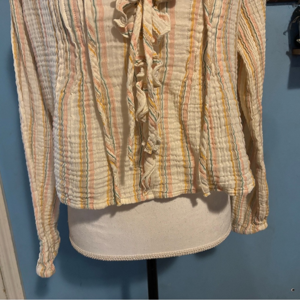 Jessica Simpson, Striped, Ruffle Top - Picture 3 of 8